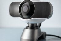 Tampilan antarmuka aplikasi Mobiola Web Camera di PC Windows.