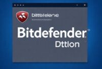 Tampilan antarmuka Bitdefender Free Edition yang sederhana dan mudah digunakan.