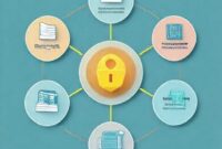 Grafik yang menggambarkan konsep kedaulatan digital, menyoroti elemen-elemen seperti keamanan data, regulasi, dan infrastruktur.