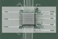 Ilustrasi diagram blok sederhana yang menunjukkan bagaimana chip LSI mengontrol berbagai komponen dalam printer Epson L15160.
