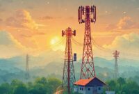 Ilustrasi teknologi LSI yang digunakan Telkomsel untuk memantau dan memulihkan jaringan telekomunikasi pasca banjir di Sumatera Utara.