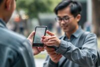 Perbandingan antara penggunaan smartphone tradisional dengan interaksi yang lebih intuitif menggunakan Zen Gadget AI.