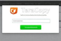 Screenshot dari situs web Code Sector menunjukkan opsi download TeraCopy Portable.